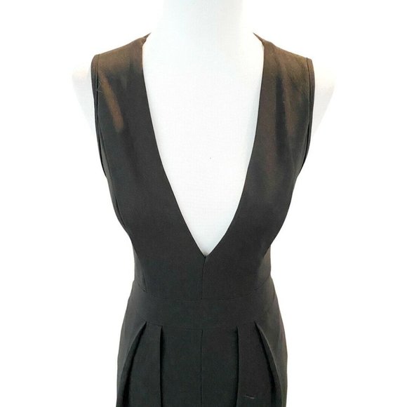 Fashion Nova Sleeveless Middle of Things Black Skinny Leg KnitJumpsuit Maxi Sz M - Picture 2 of 7